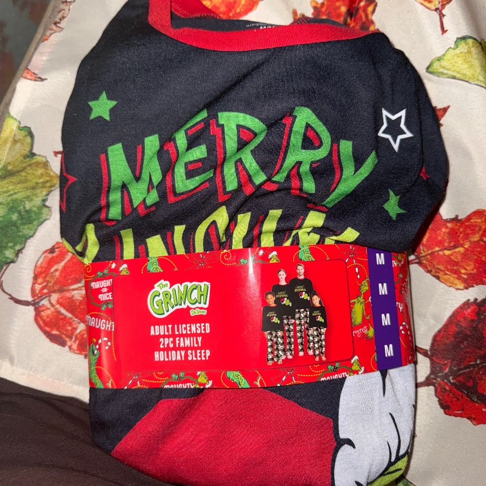 Dr. Seuss The Grinch Adult 2Pc Pajamas Sleepwear Unisex
